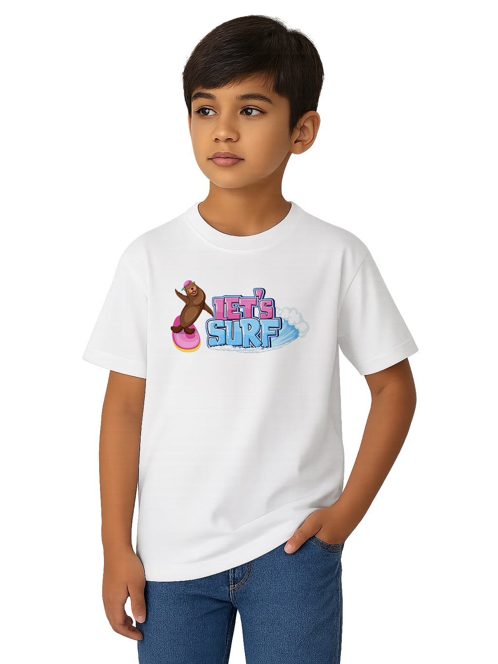 Kids-Cotton-Soft-Graphic-Breathable-Playwear-T-Shirt-for-Boys-and-Girls-KPT20-White