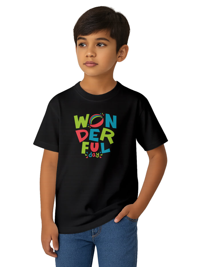 Kids-Cotton-Graphic-Print-Regular-Fit-Casual-Wear-T-Shirt-for-Boys-and-Girls-KPT22-Black
