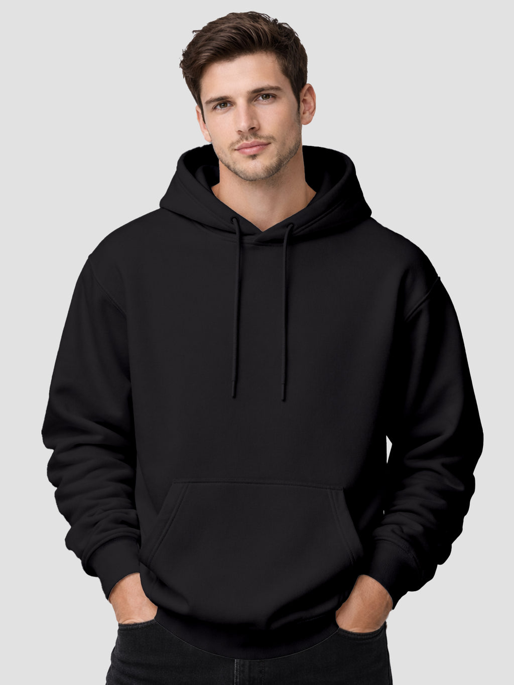 Mens-Drop-Shoulder-Hoodie-with-Hood-and-Kangaroo-Pocket-MOH