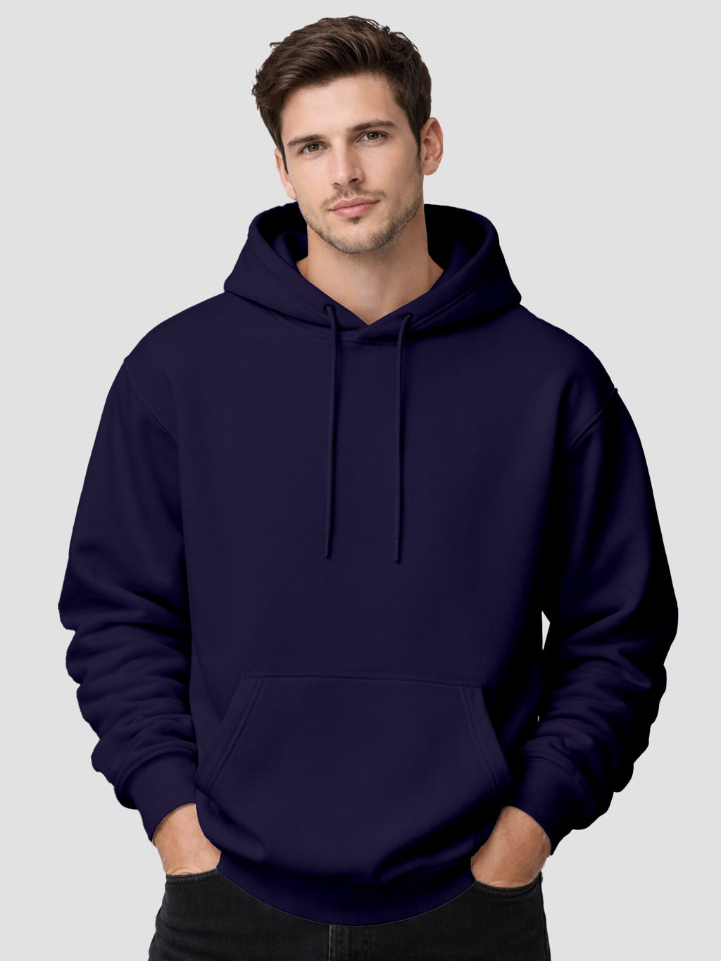 Mens-Drop-Shoulder-Hoodie-with-Hood-and-Kangaroo-Pocket-MOH