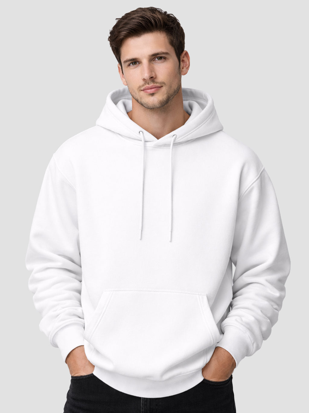 Mens-Drop-Shoulder-Hoodie-with-Hood-and-Kangaroo-Pocket-MOH
