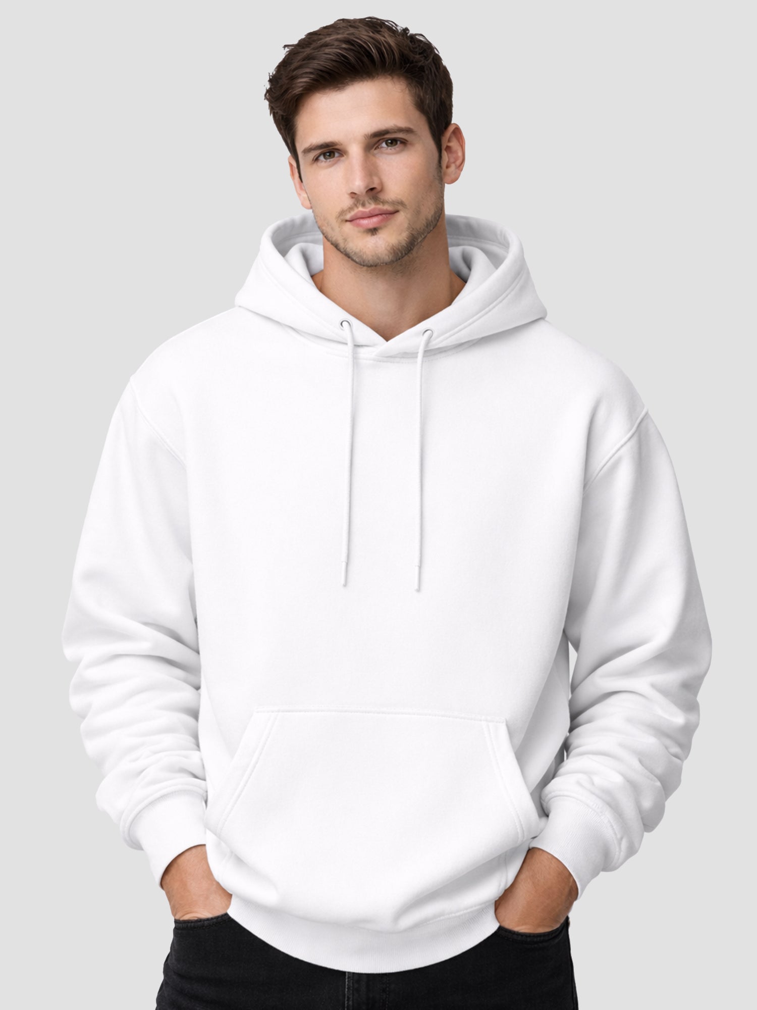Mens-Drop-Shoulder-Hoodie-with-Hood-and-Kangaroo-Pocket-MOH