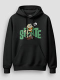 Mens-Graphic-Grey-Skateboard-Theme-Hoodie-with-Kangaroo-Pocket-and-Drawstring-Hood-MPH3
