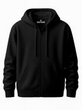 Mens-Full-Zip-Hooded-Sweatshirt-Premium-Fleece-Black-Hoodie-with-Front-Pockets