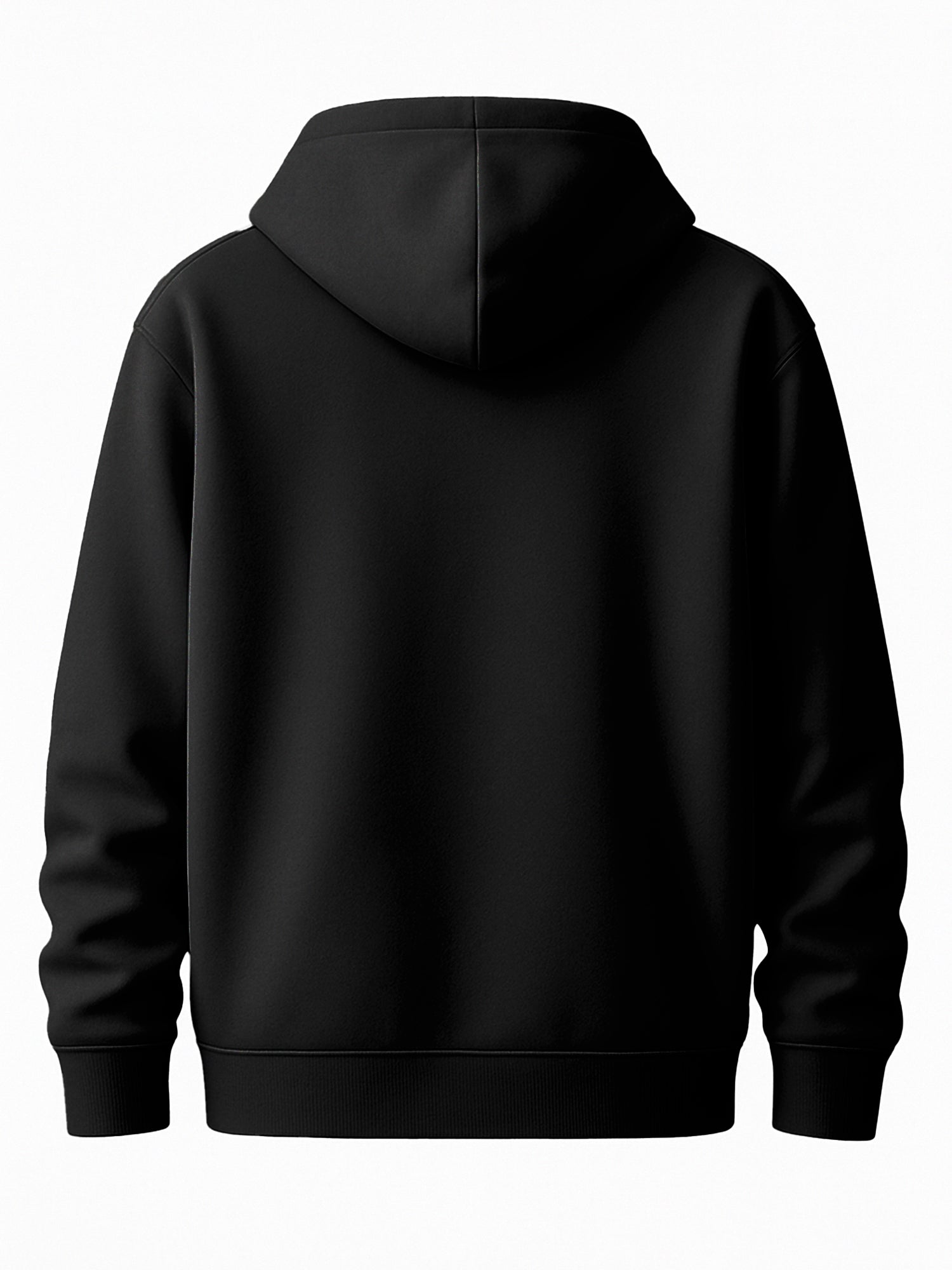 Mens-Full-Zip-Hooded-Sweatshirt-Premium-Fleece-Black-Hoodie-with-Front-Pockets