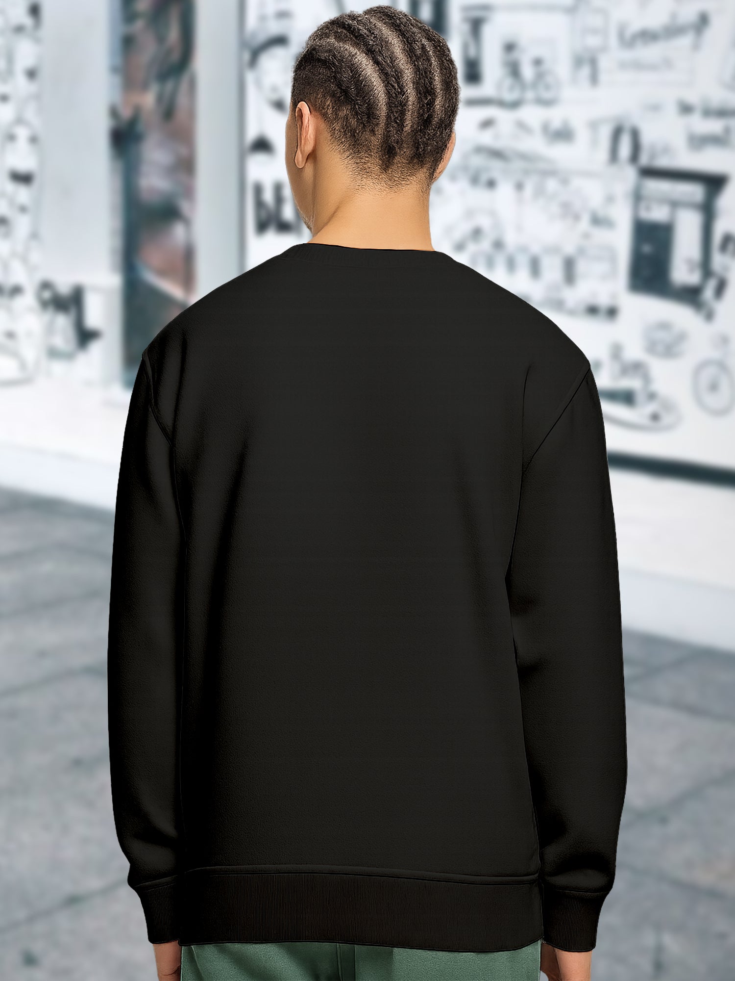 Mens-Regular-Fit-Cotton-Fleece-Casual-Stylish-Long-Sleeve-Sweatshirt