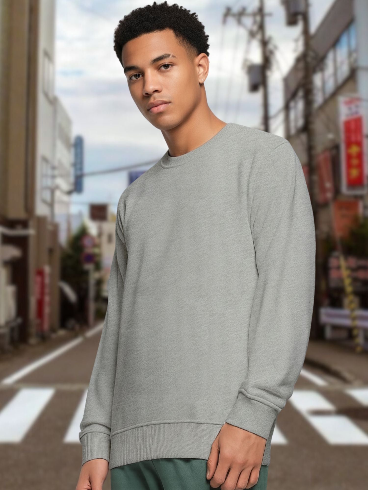 Mens-Regular-Fit-Cotton-Fleece-Casual-Stylish-Long-Sleeve-Sweatshirt