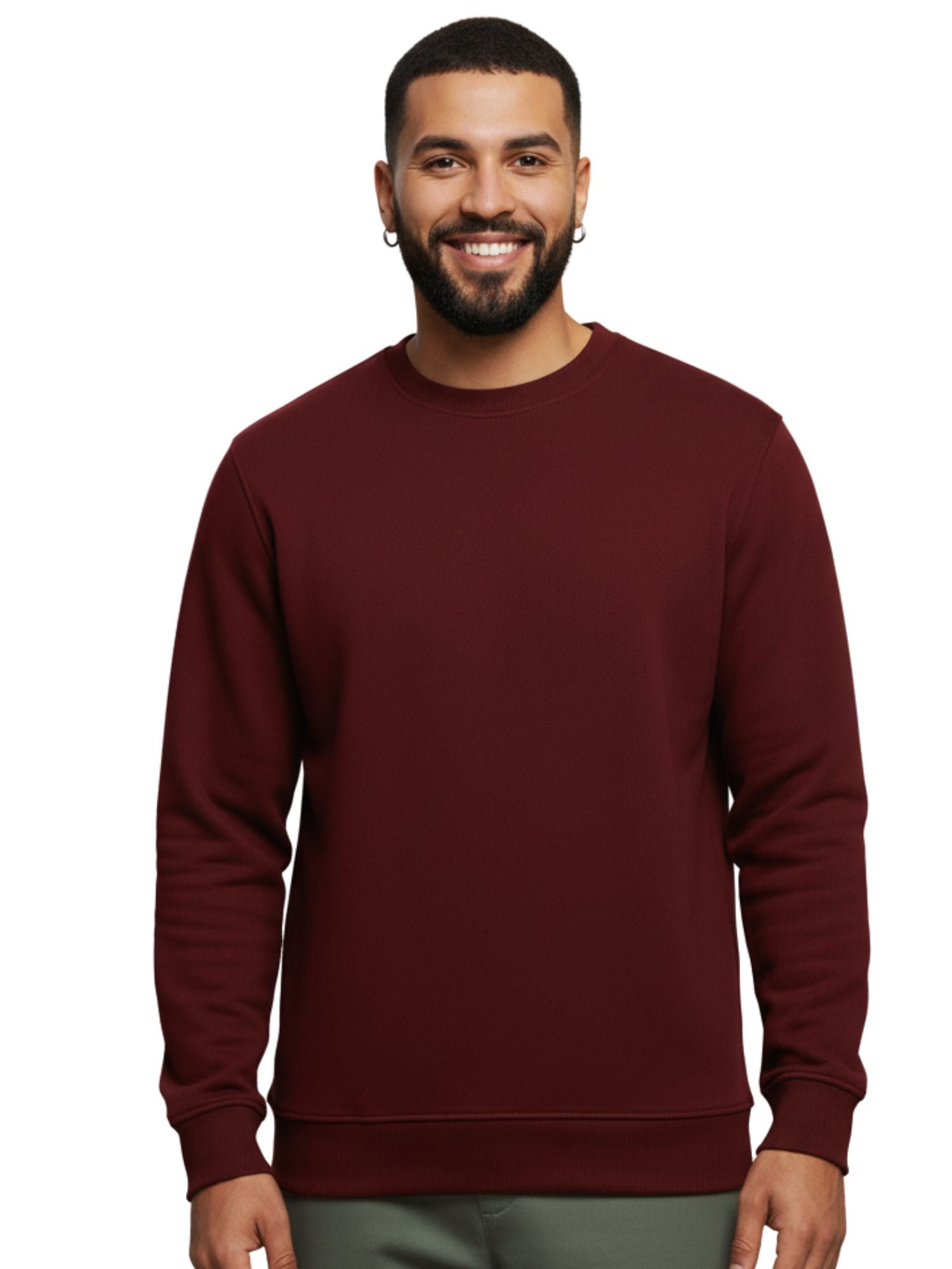 Mens-Regular-Fit-Cotton-Fleece-Casual-Stylish-Long-Sleeve-Sweatshirt