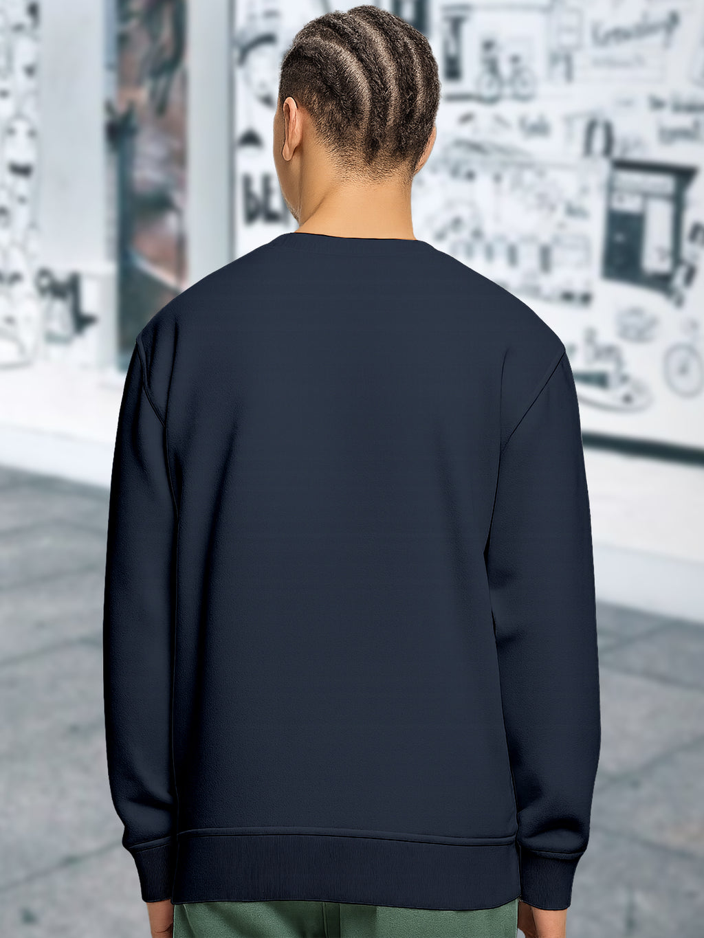 Mens-Regular-Fit-Cotton-Fleece-Casual-Stylish-Long-Sleeve-Sweatshirt