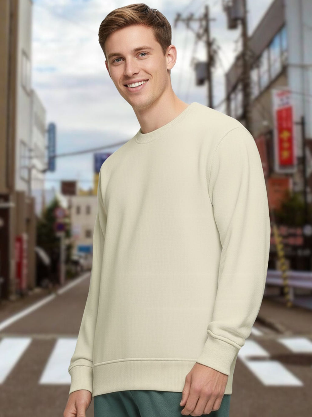 Mens-Regular-Fit-Cotton-Fleece-Casual-Stylish-Long-Sleeve-Sweatshirt