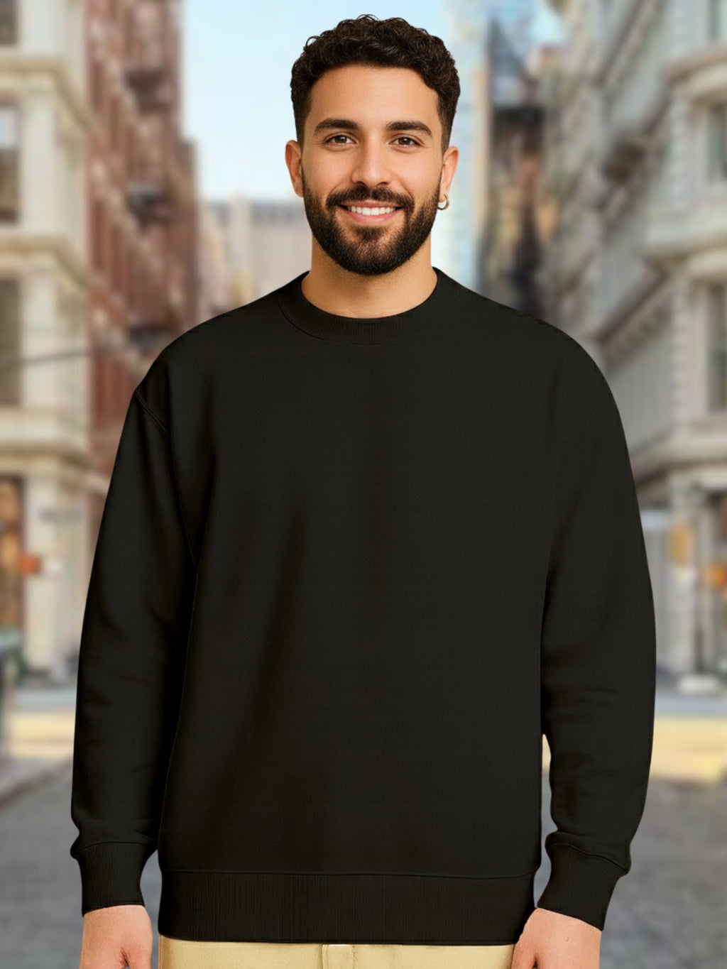 Mens-Trendy-Streetwear-Stylish-Back-Graphic-“Running-Out-of-Time”-Print-Sweatshirt-MPS2