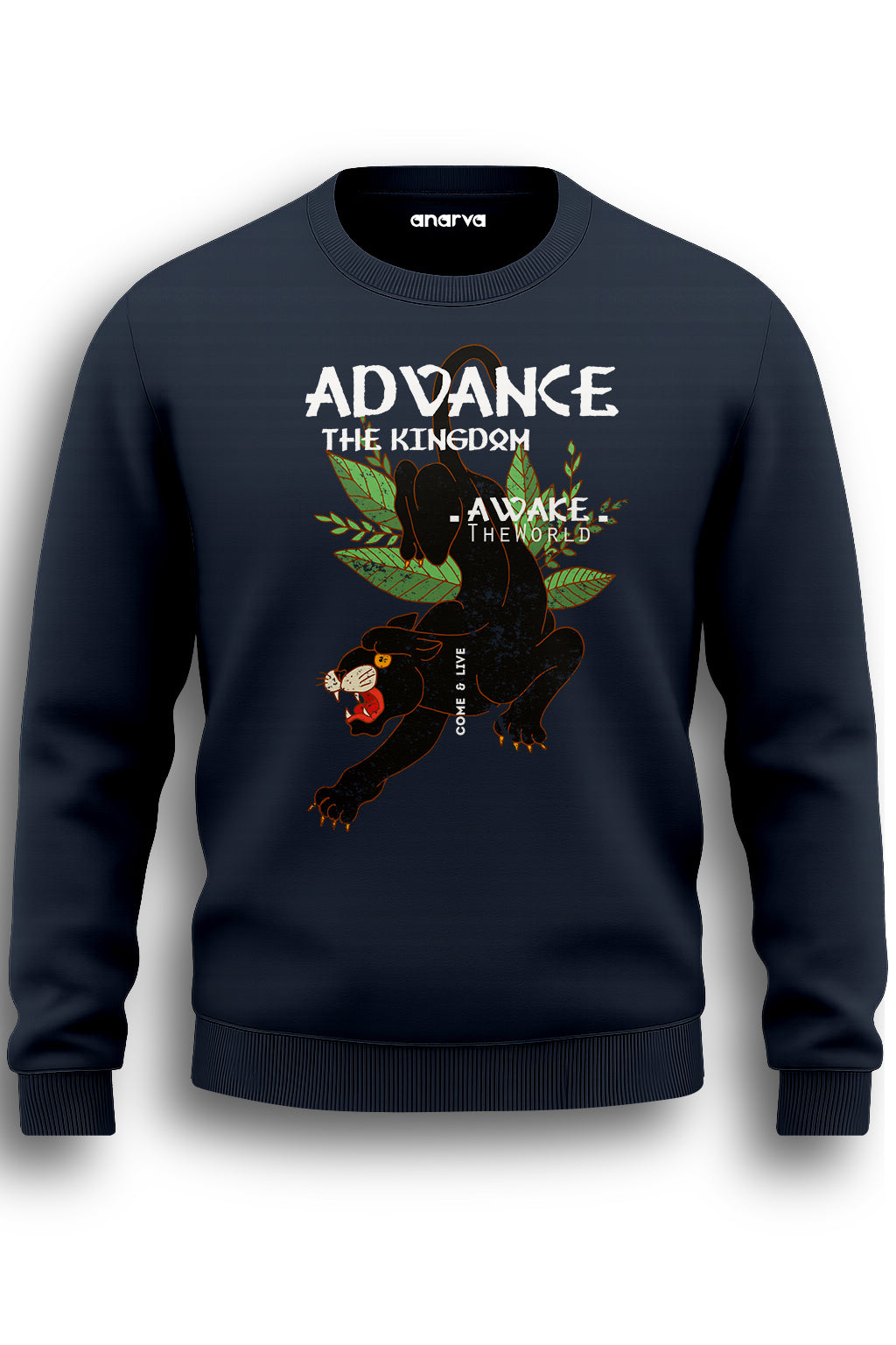 Mens-Cotton-Fleece-“Advance-the-Kingdom”-Panther-Graphic-Printed-Sweatshirt-MPS7