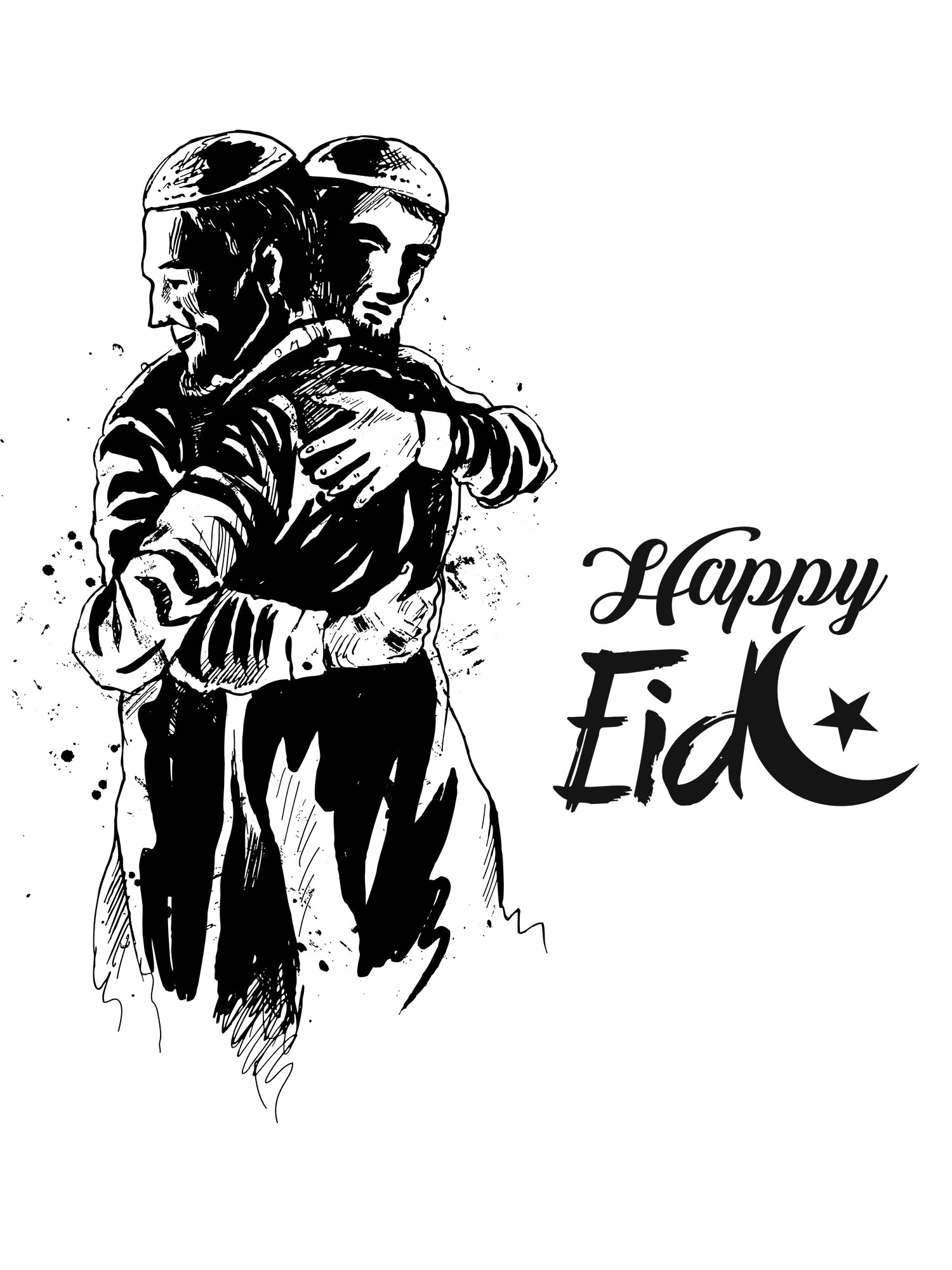 Mens-Regular-Fit-Printed-Happy-Eid-Festive-T-Shirt-MPT1