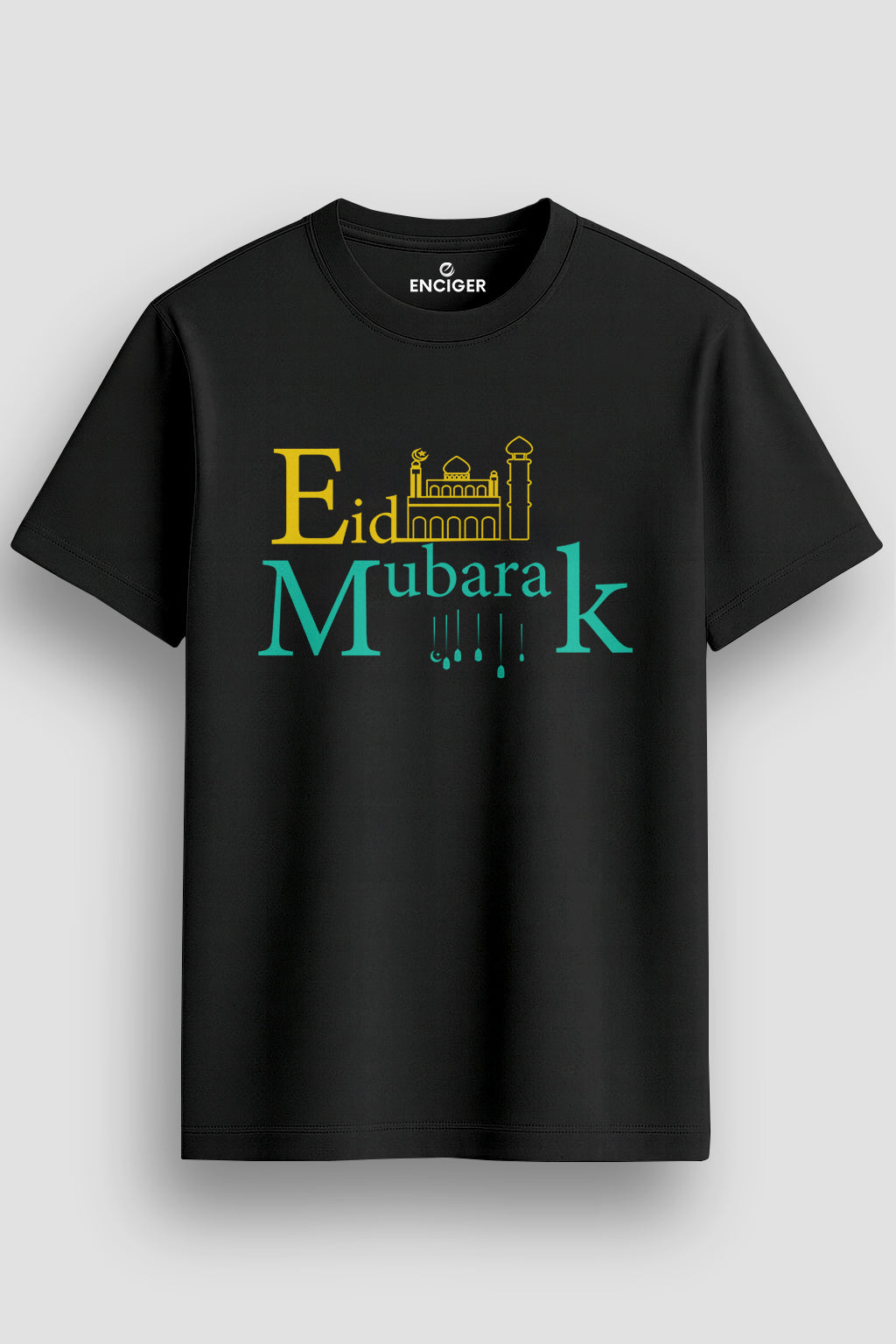 Mens-Cotton-Blend-Regular-Fit-Graphic-Eid-Mubarak-Special-T-Shirt-MPT5