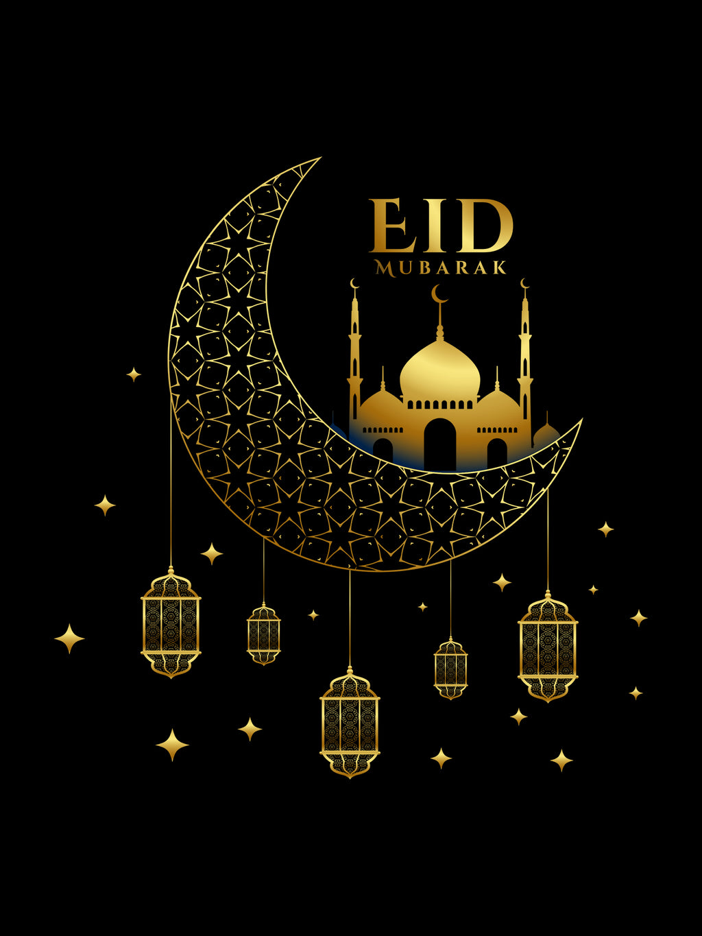 Mens-Cotton-Elegant-Eid-Mubarak-Graphic-Tee-MPT6