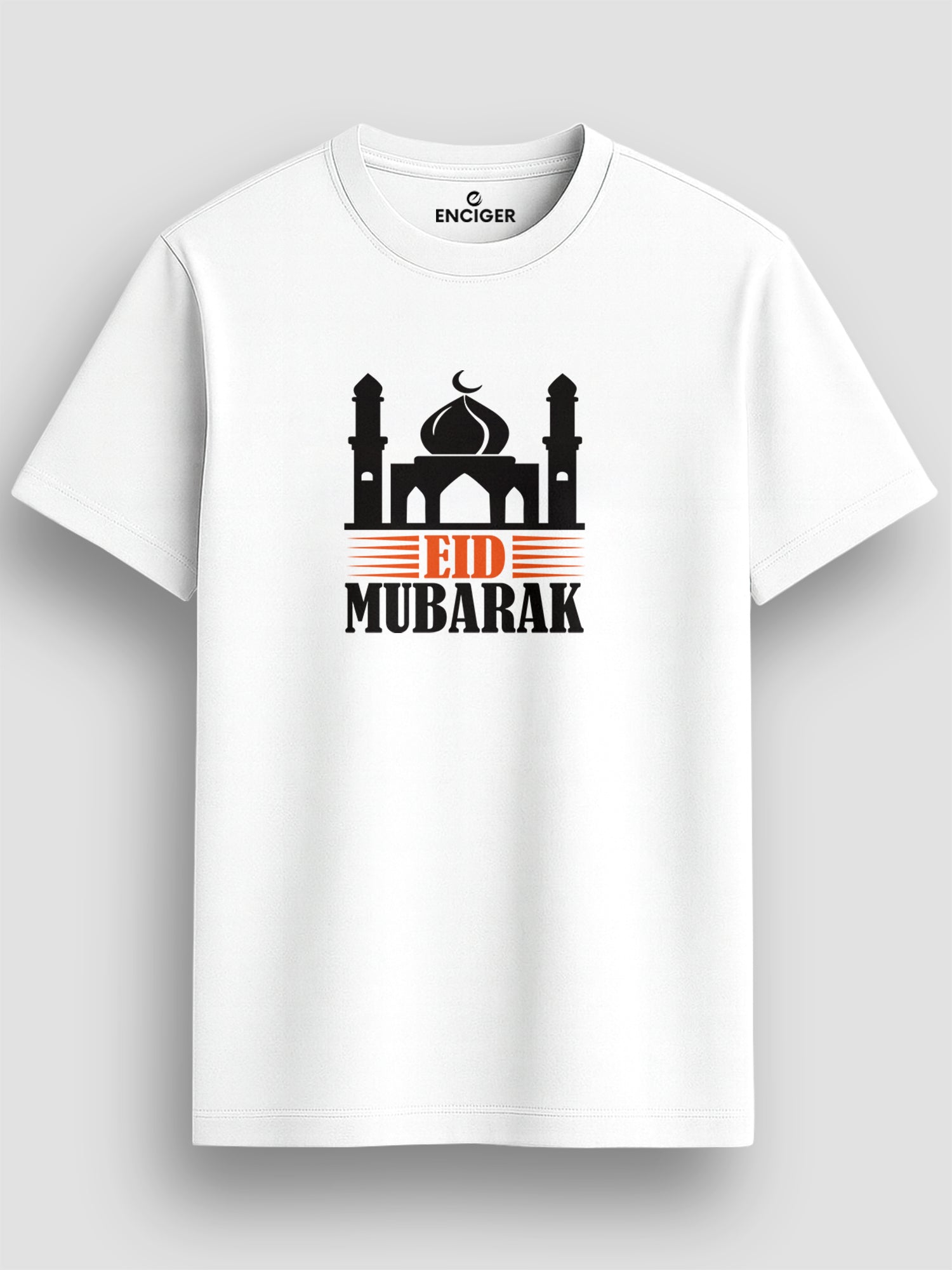 Mens-Regular-Fit-Graphic-Print-T-Shirt-Eid-Mubarak-Festive-Special-Design-MPT9