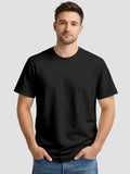Mens-Solid-Casual-Regular-Fit-T-Shirt-for-Everyday-Wear