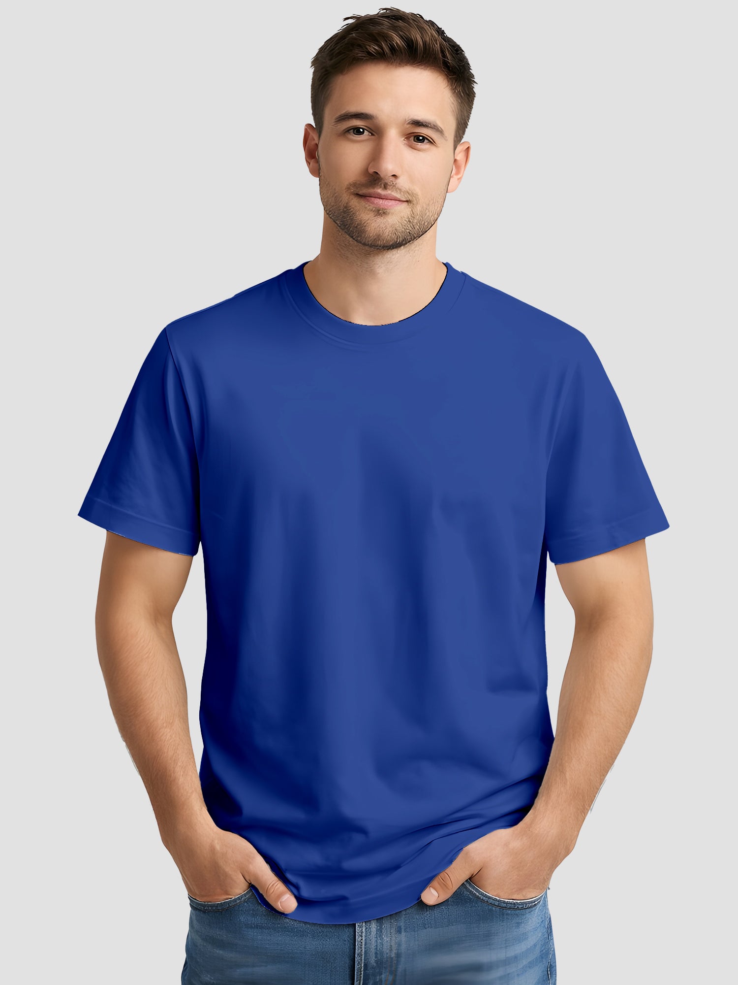 Mens-Solid-Casual-Regular-Fit-T-Shirt-for-Everyday-Wear