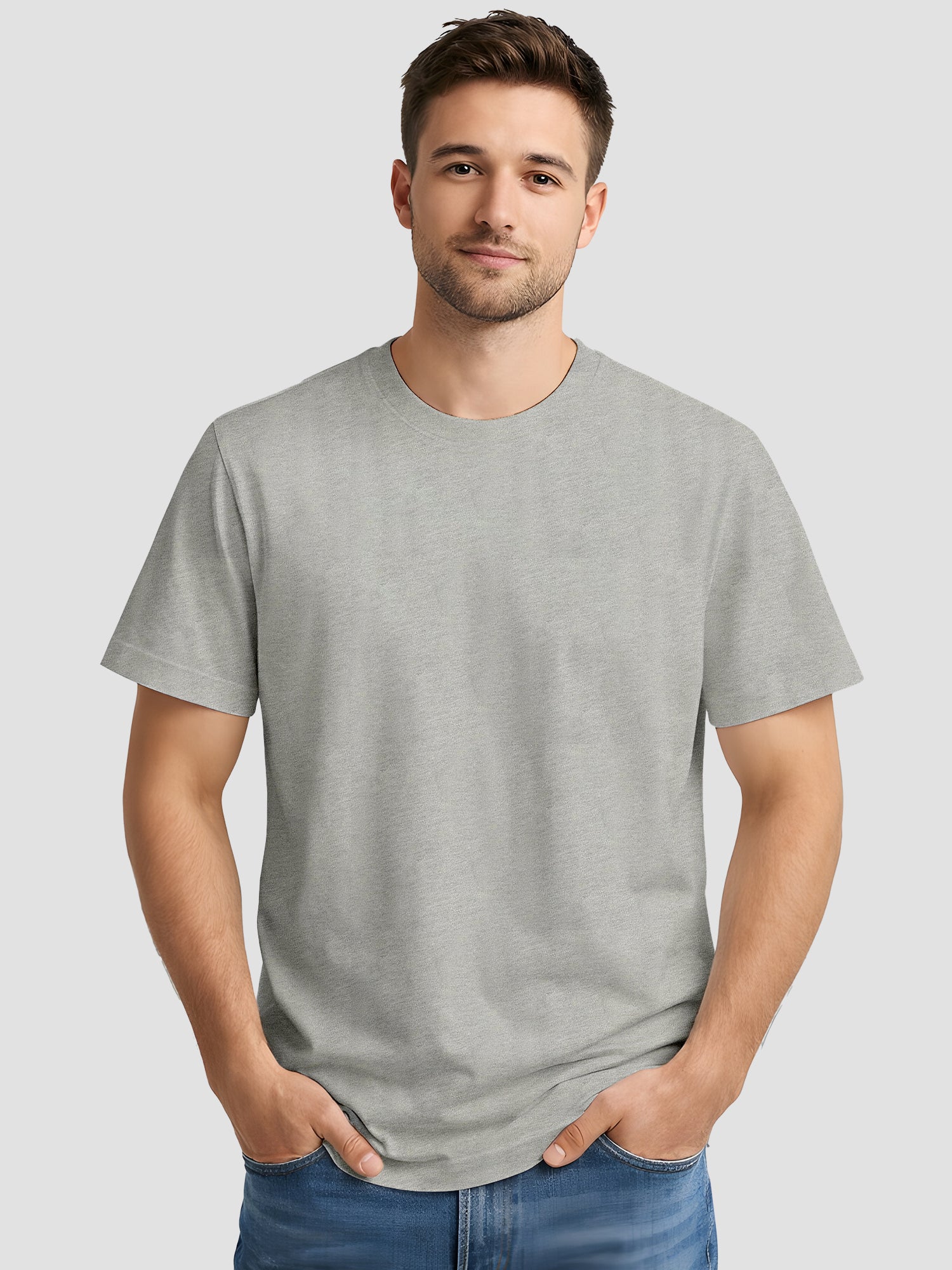 Mens-Solid-Casual-Regular-Fit-T-Shirt-for-Everyday-Wear