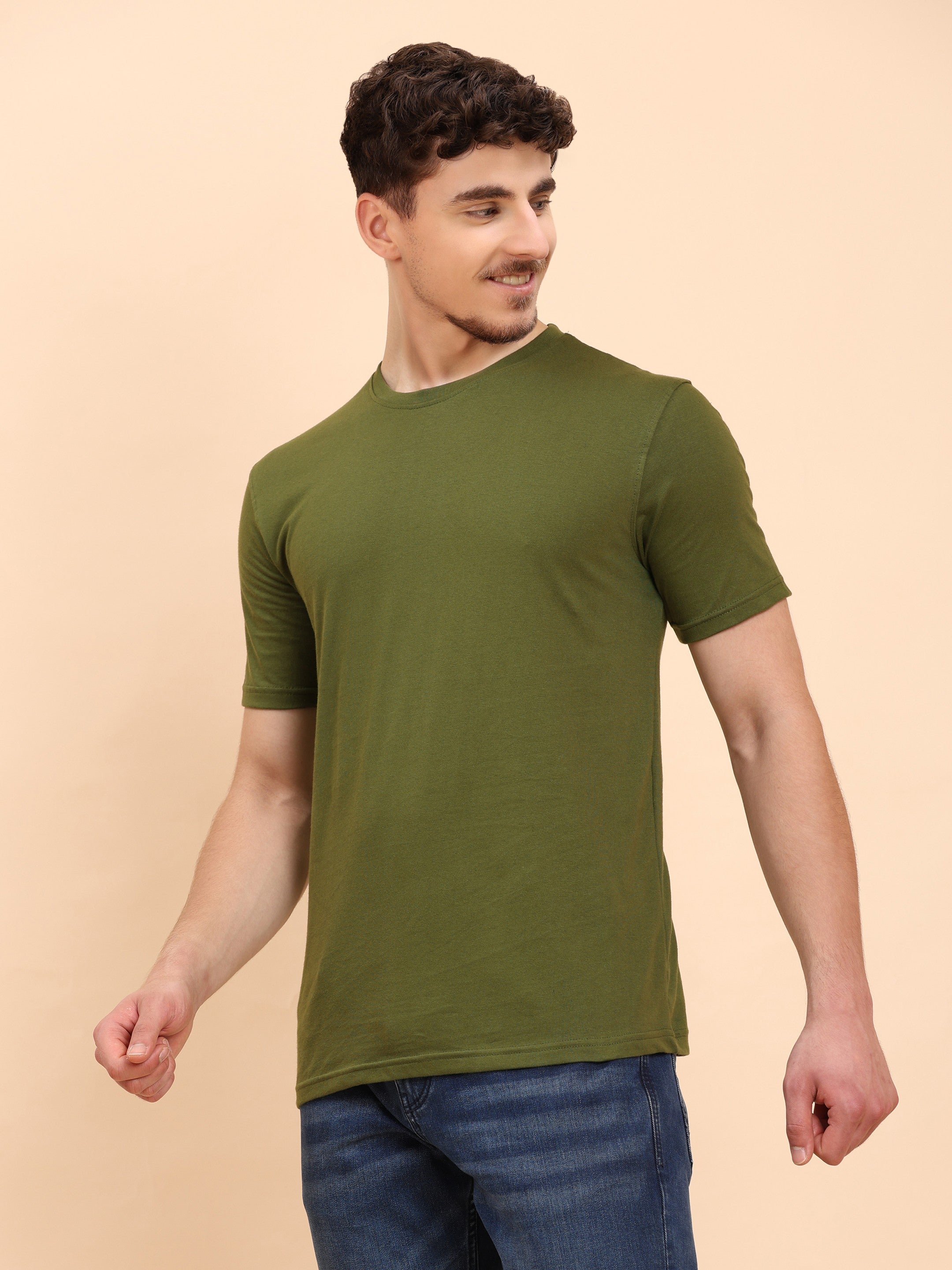 Mens-Solid-Casual-Regular-Fit-T-Shirt-for-Everyday-Wear