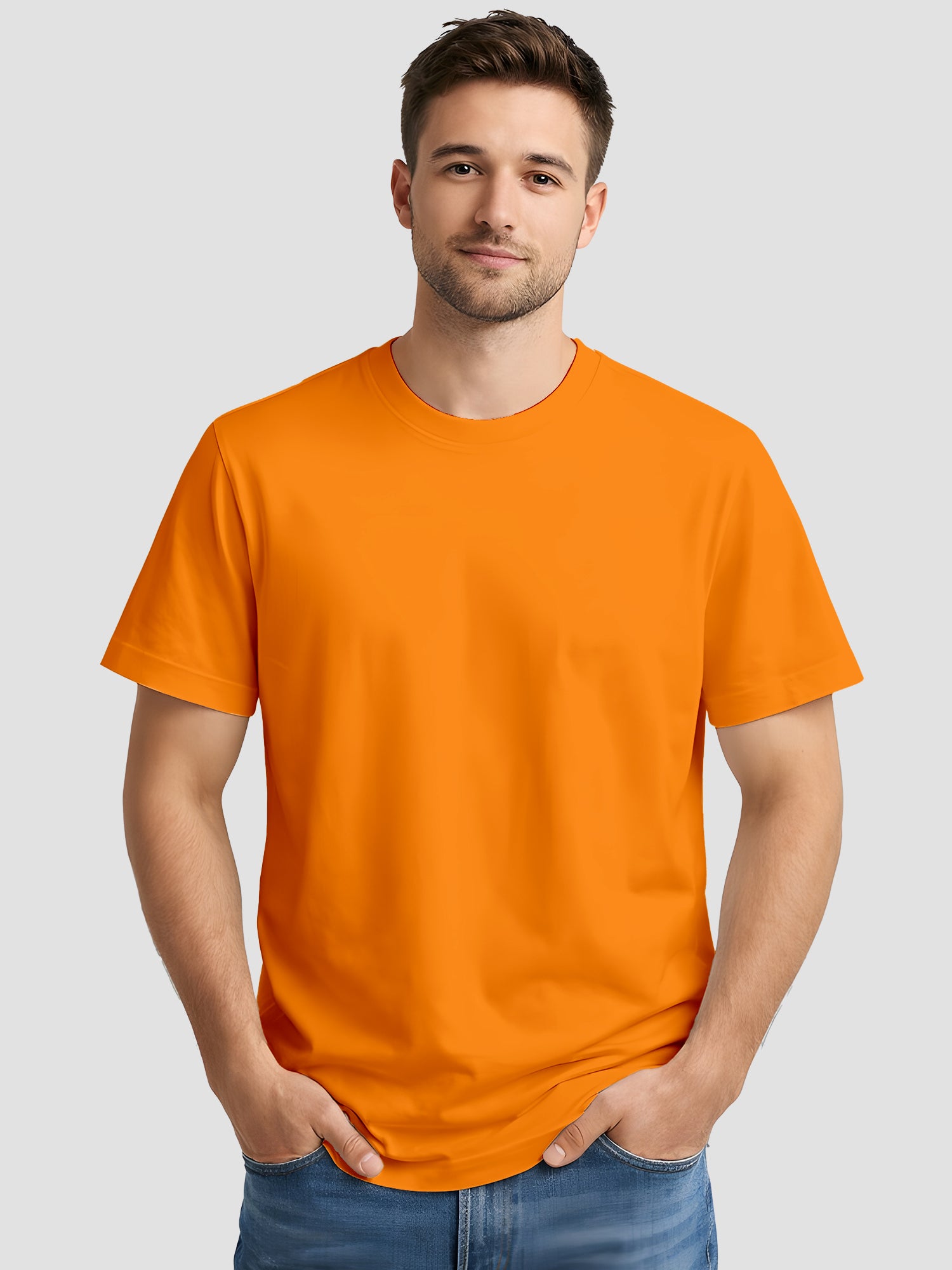Mens-Solid-Casual-Regular-Fit-T-Shirt-for-Everyday-Wear