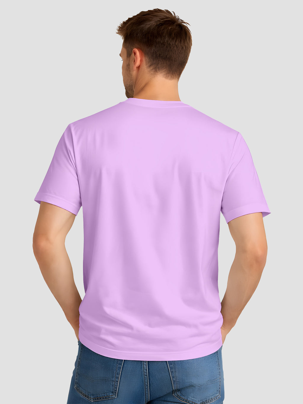 Mens-Solid-Casual-Regular-Fit-T-Shirt-for-Everyday-Wear