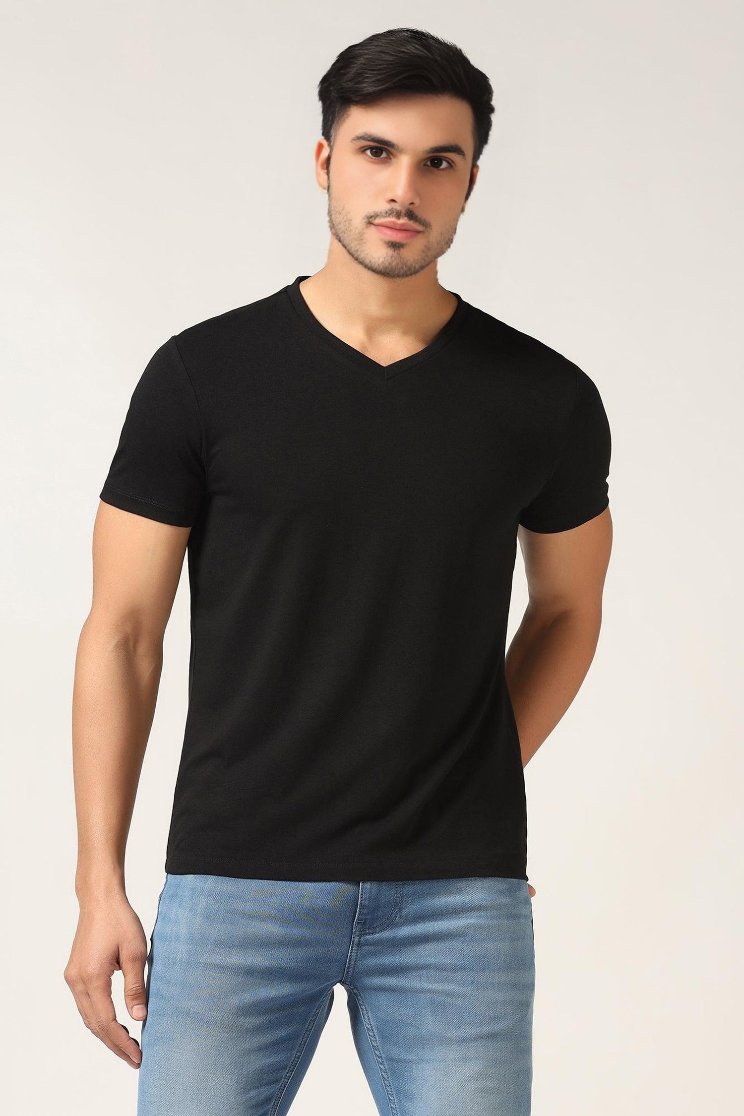 mens-premium-cotton-v-neck-t-shirt-classic-plain-tee