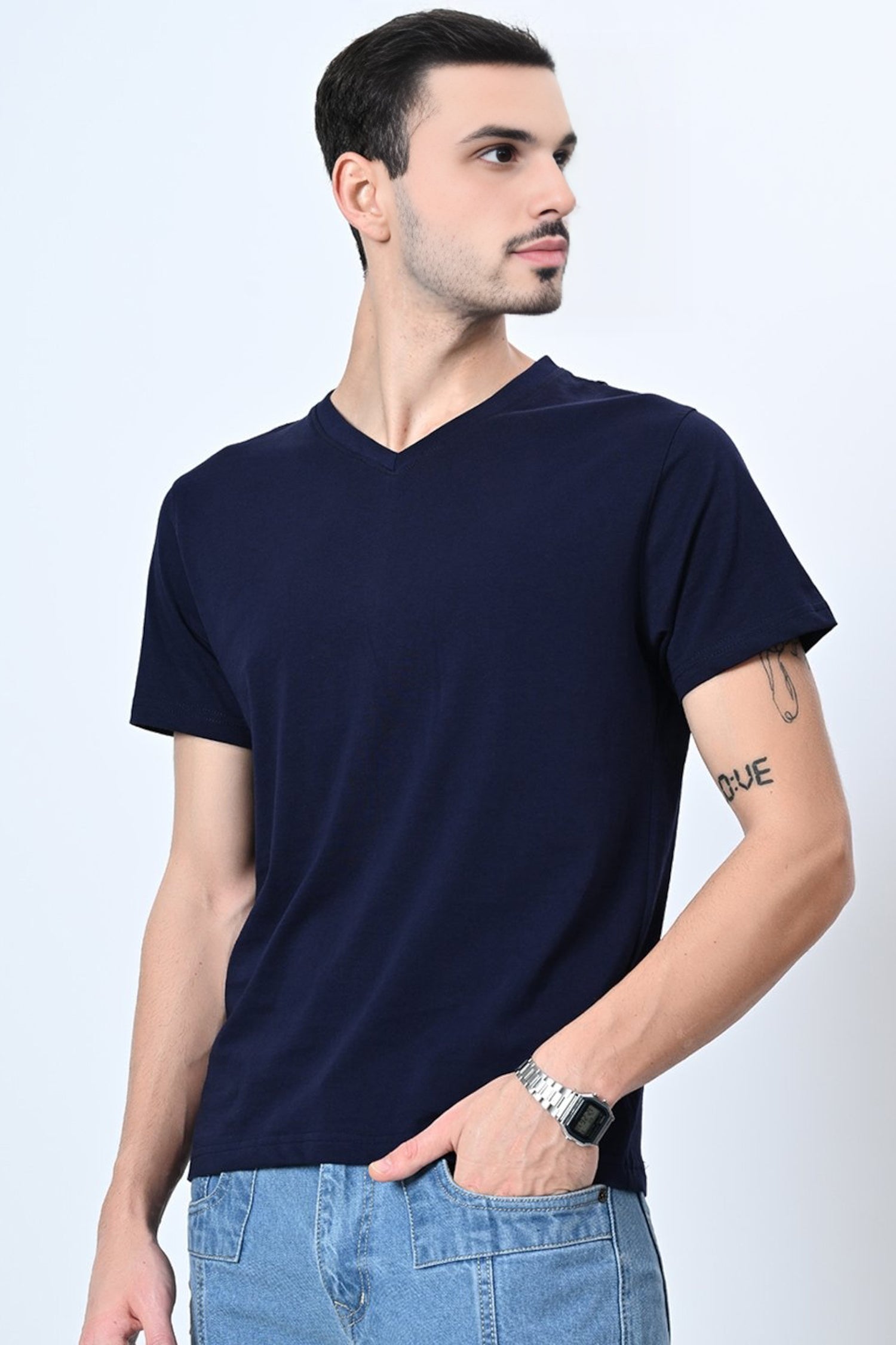 mens-premium-cotton-v-neck-t-shirt-classic-plain-tee