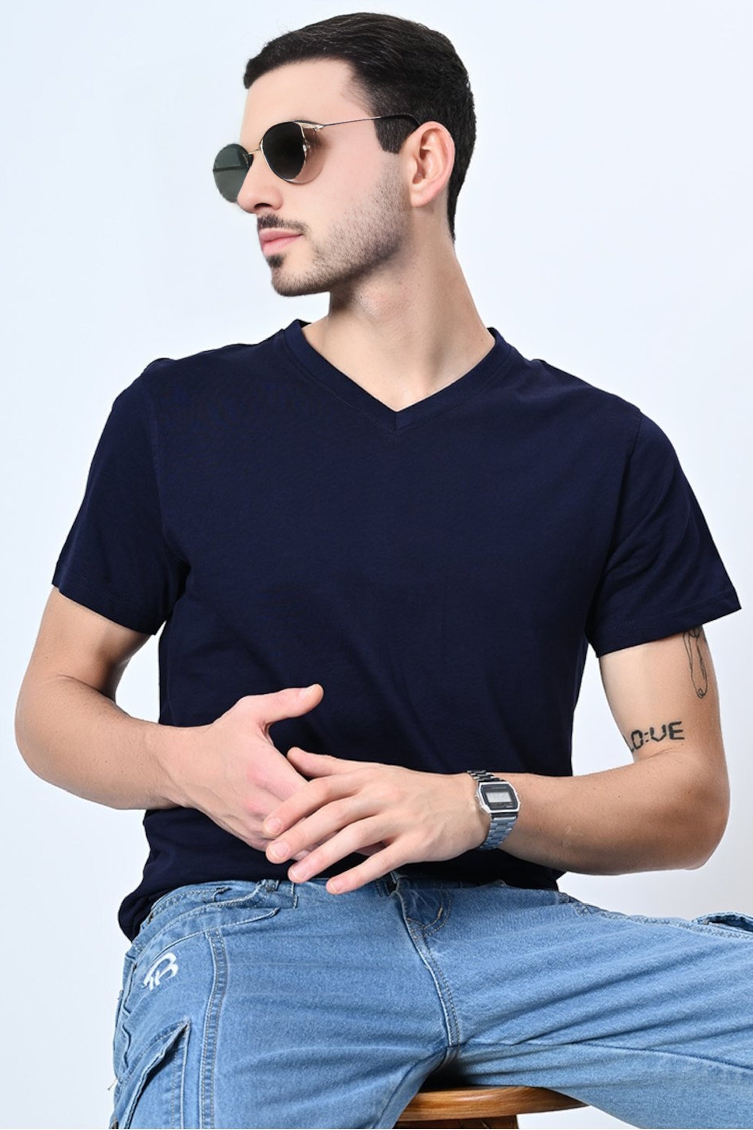 mens-premium-cotton-v-neck-t-shirt-classic-plain-tee