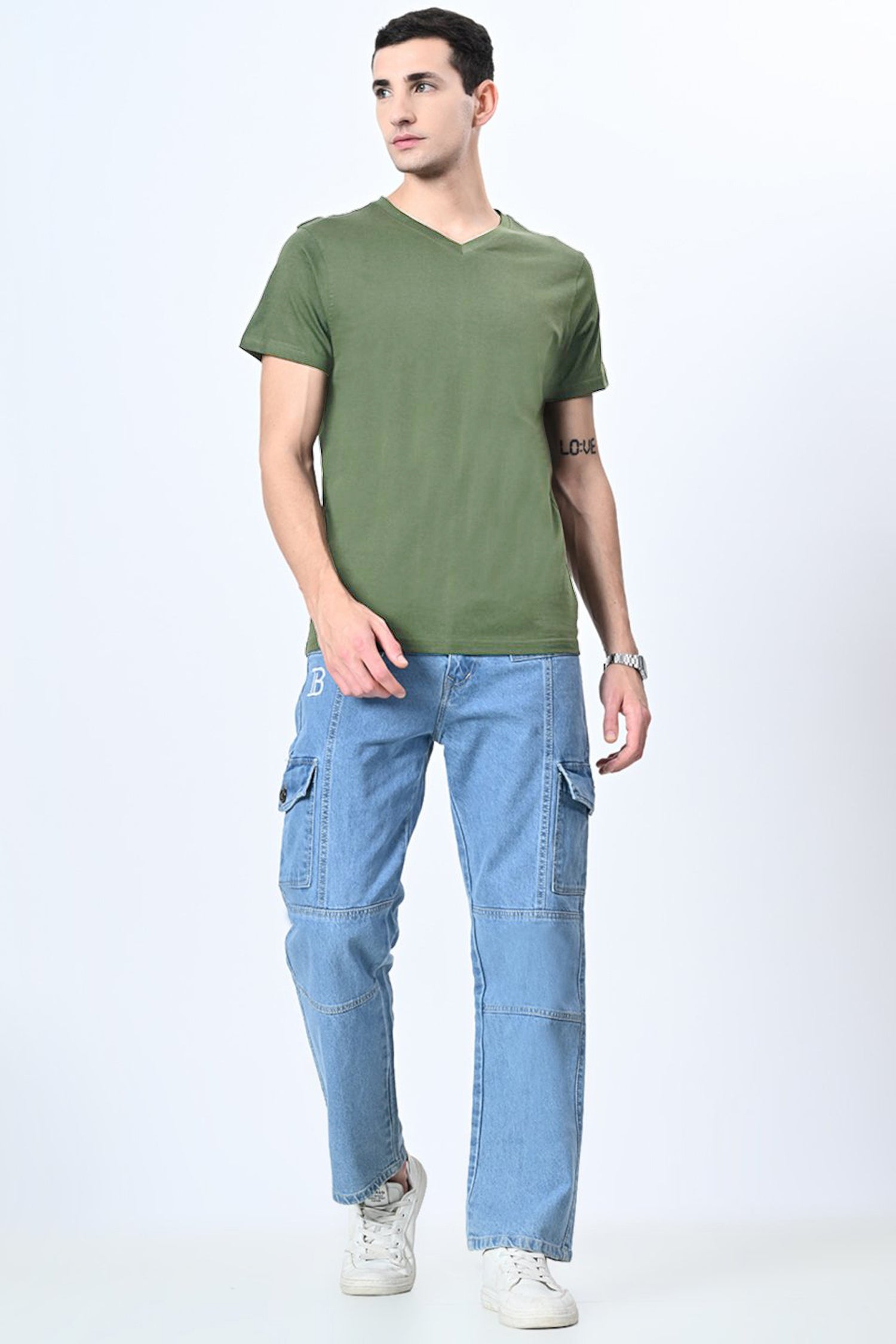 mens-premium-cotton-v-neck-t-shirt-classic-plain-tee