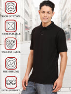 Mens-Classic-Fit-Plain-Solid-Polo-Casual-T-Shirt-for-Everyday-Wear