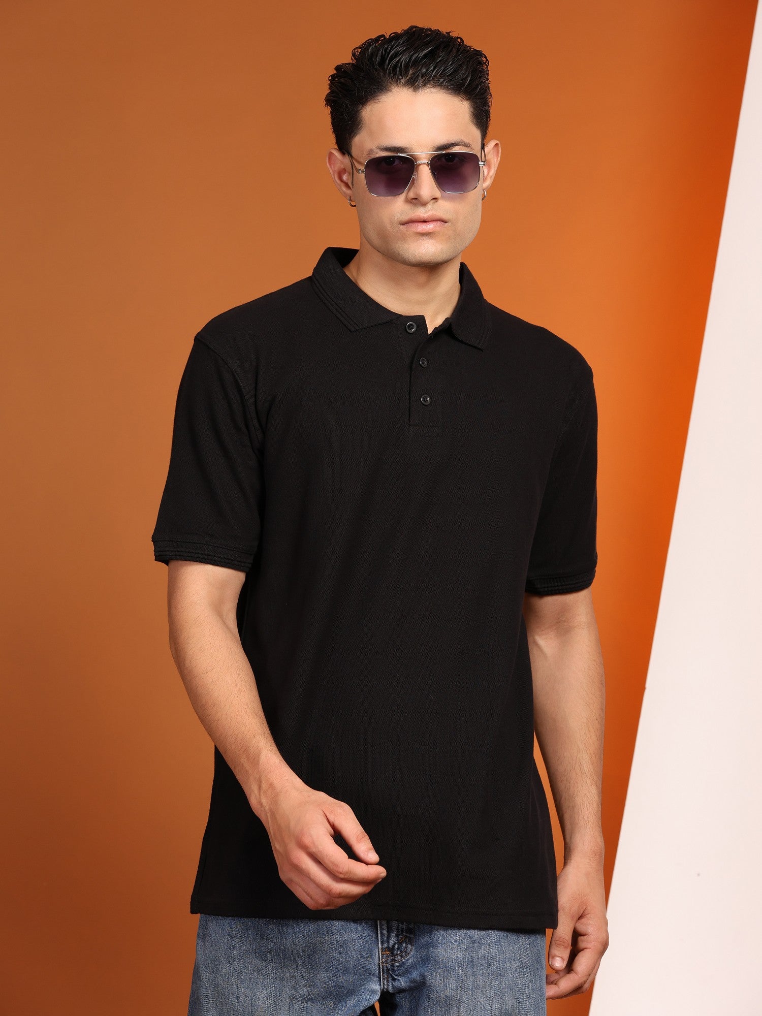 Mens-Classic-Fit-Plain-Solid-Polo-Casual-T-Shirt-for-Everyday-Wear