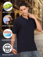 Mens-Classic-Fit-Plain-Solid-Polo-Casual-T-Shirt-for-Everyday-Wear