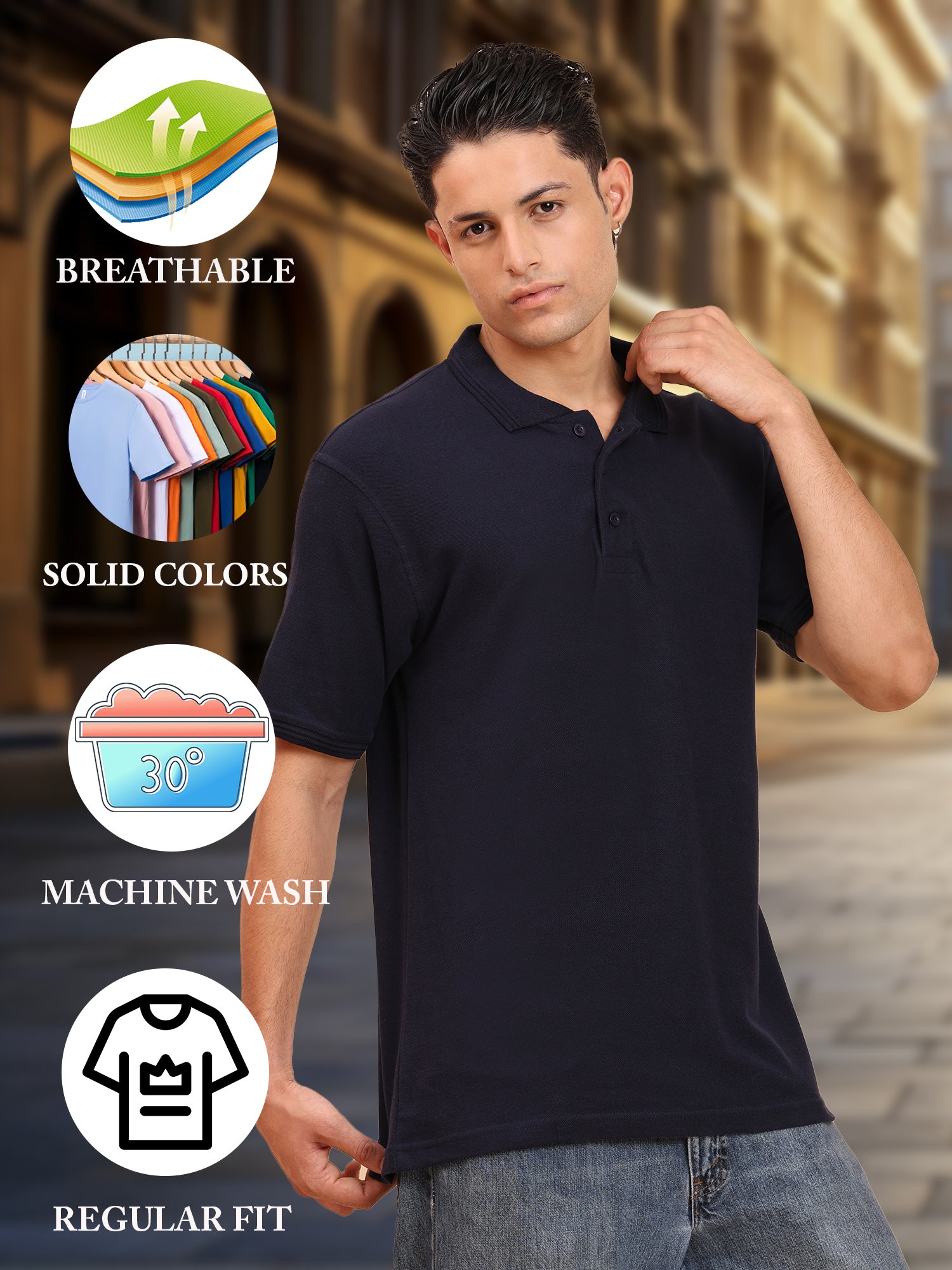 Mens-Classic-Fit-Plain-Solid-Polo-Casual-T-Shirt-for-Everyday-Wear