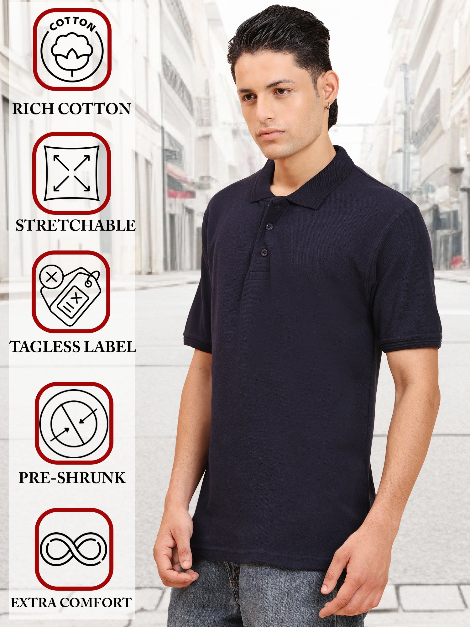 Mens-Classic-Fit-Plain-Solid-Polo-Casual-T-Shirt-for-Everyday-Wear