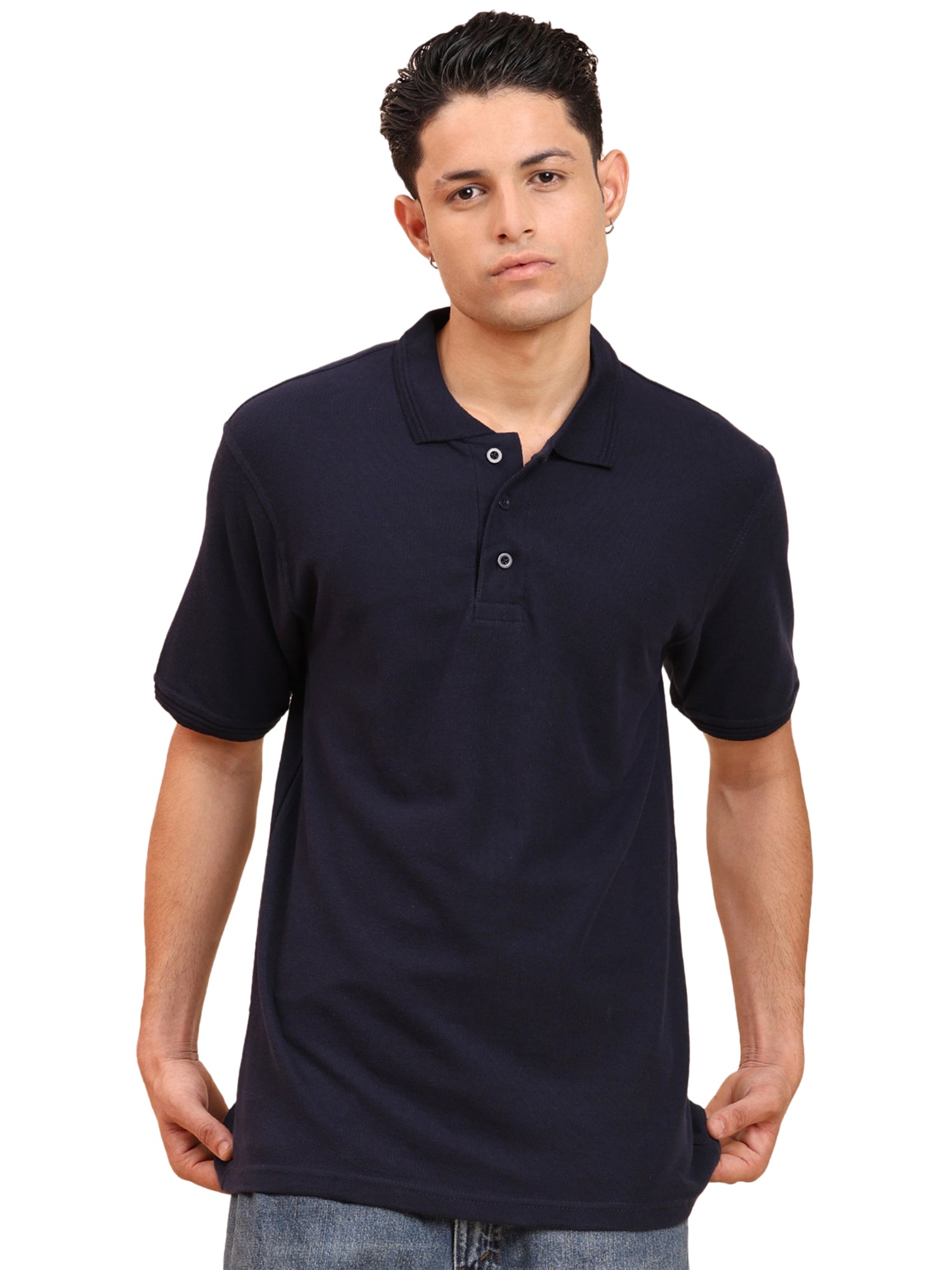 Mens-Classic-Fit-Plain-Solid-Polo-Casual-T-Shirt-for-Everyday-Wear
