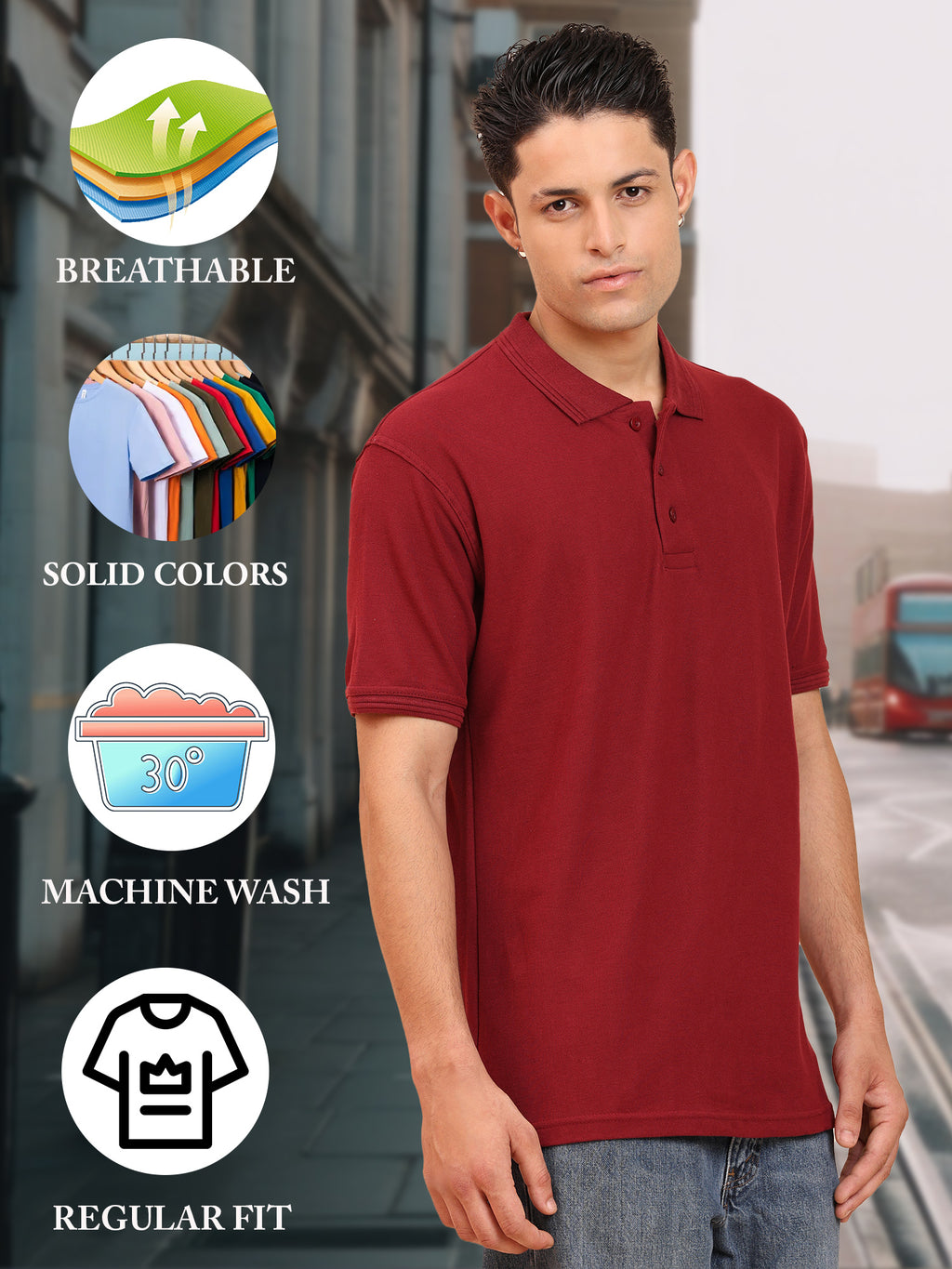 Mens-Classic-Fit-Plain-Solid-Polo-Casual-T-Shirt-for-Everyday-Wear