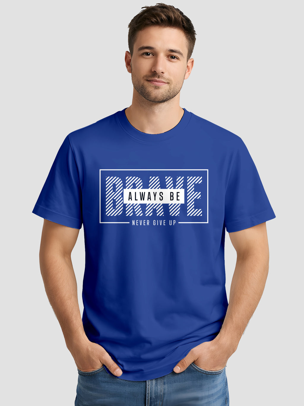 Men's Cotton Graphic Printed Motivational T Shirt MPT1