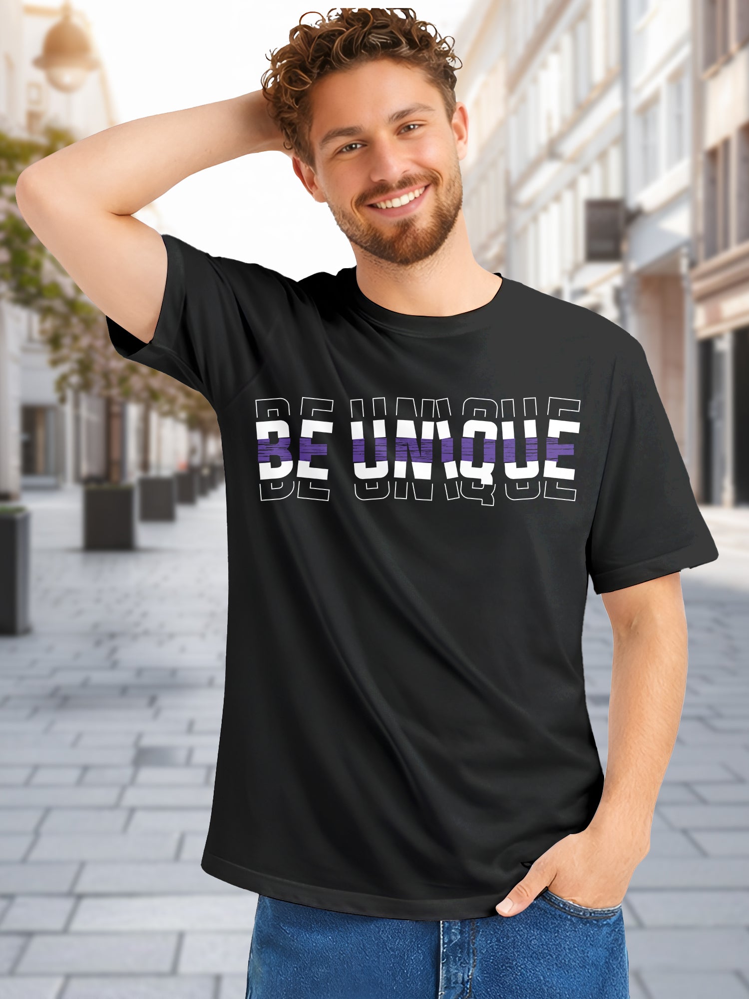 Men's-Graphic-Printed-T-Shirt-with-Unique-Brave-Typography-Print-MPT2