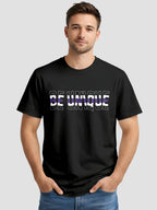 Men's Graphic Printed T Shirt with Unique Brave Typography Print MPT2