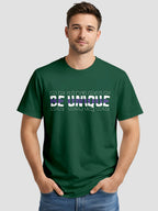 Men's Graphic Printed T Shirt with Unique Brave Typography Print MPT2