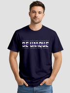 Men's Graphic Printed T Shirt with Unique Brave Typography Print MPT2