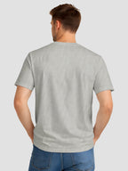  Men's Cotton Graphic Printed T-Shirt with Motivational Brave and Unique Typography grey, M