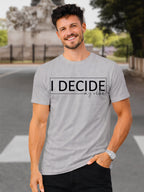  Men's Cotton Graphic Printed T-Shirt with Motivational Brave and Unique Typography grey, XXL