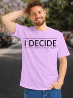  Men's Cotton Graphic Printed T-Shirt with Motivational Brave and Unique Typography pink, XXL