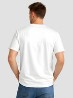  Men's Cotton Graphic Printed T-Shirt with Motivational Brave and Unique Typography white, M