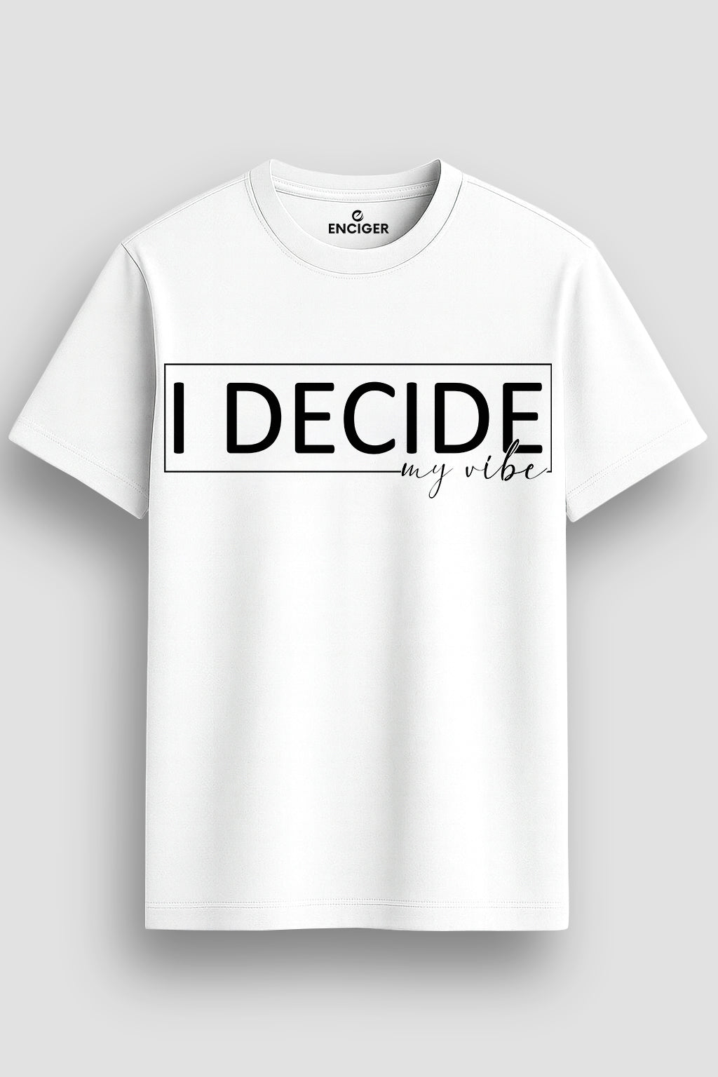  Men's Cotton Graphic Printed T-Shirt with Motivational Brave and Unique Typography white, S