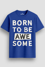 Men's-Printed-T-Shirt-with-Motivational-Brave-and-Awesome-Typography-MPT4