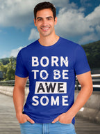 Men's-Printed-T-Shirt-with-Motivational-Brave-and-Awesome-Typography-MPT4