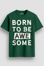 Men's-Printed-T-Shirt-with-Motivational-Brave-and-Awesome-Typography-MPT4